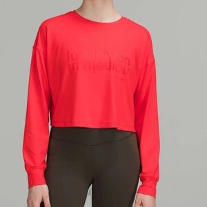 Lululemon Muscle Love Long Sleeve *Motif in Love Red